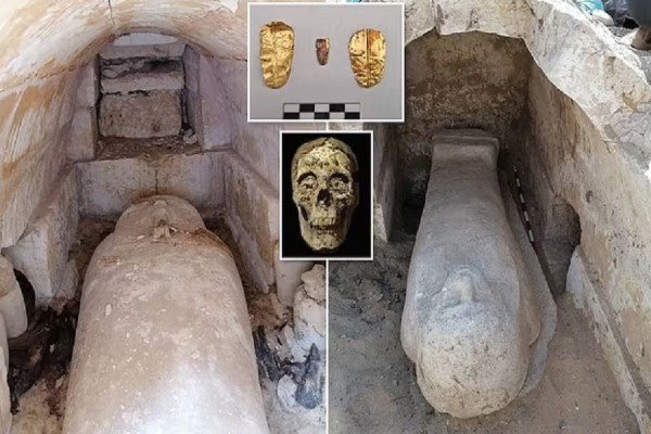 Gjenden mbetjet e një burri dhe një gruaje që u varrosën me gjuhë të artë 2500 vjet më parë