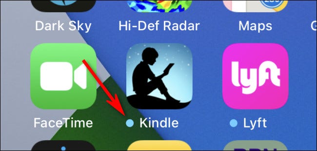 Çfarë nënkupton pika blu pran aplikacioneve në iPhone ose iPad