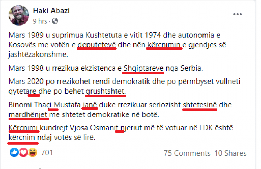 Lektori nga Kosova për gabimet e politikanëve: Zgjidhja më e mirë, kthimi i tyre nëpër shkolla fillore