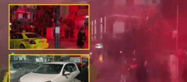 Përplasje e tifozëve në derbin e Tiranës, digjet një makinë