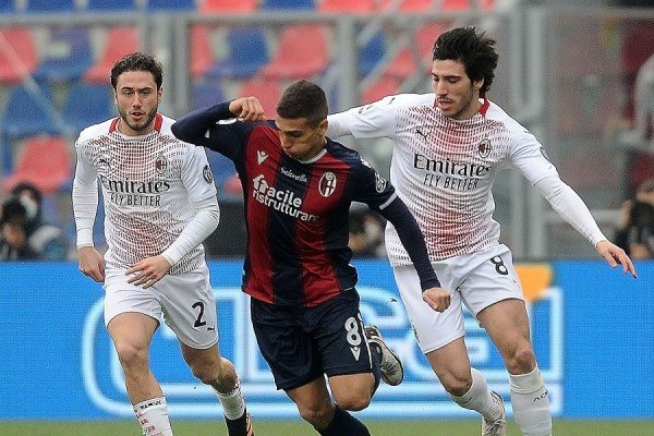 Bologna-AC Milan, formacionet zyrtare