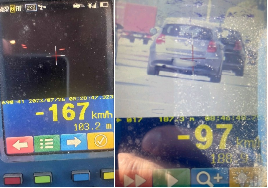 Ferizaj/ Gjobiten dy shoferë për tejkalim të shpejtësisë