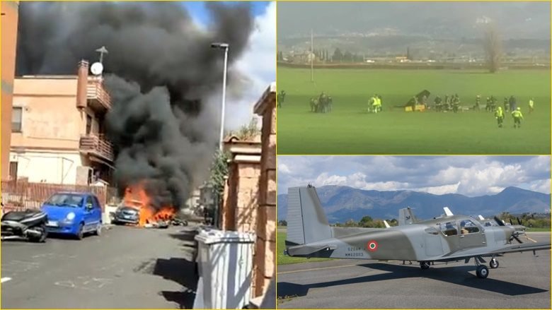 Dy të vdekur nga përplasja e dy aeroplanëve ushtarakë në ajër – njëri prej tyre përfundoi në një rrugë banimi në Romë