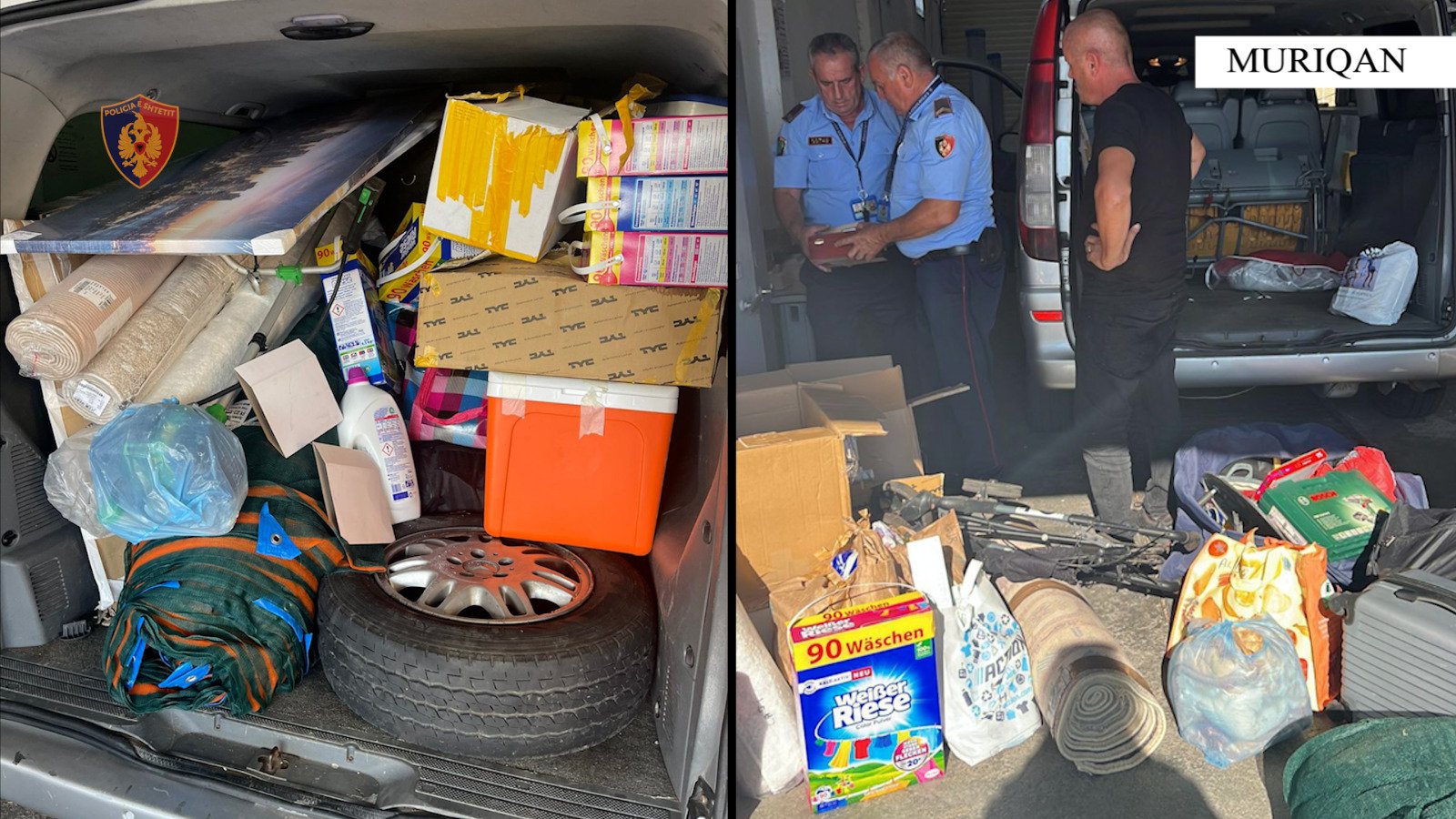 Po fuste në Shqipëri mallra kontrabandë, pranga shoferit të furgonit në Muriqan
