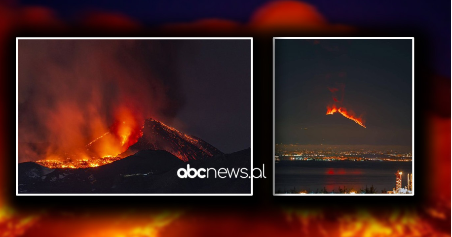 Etna “zgjohet” sërish, pamje mahnitëse nga vullkani