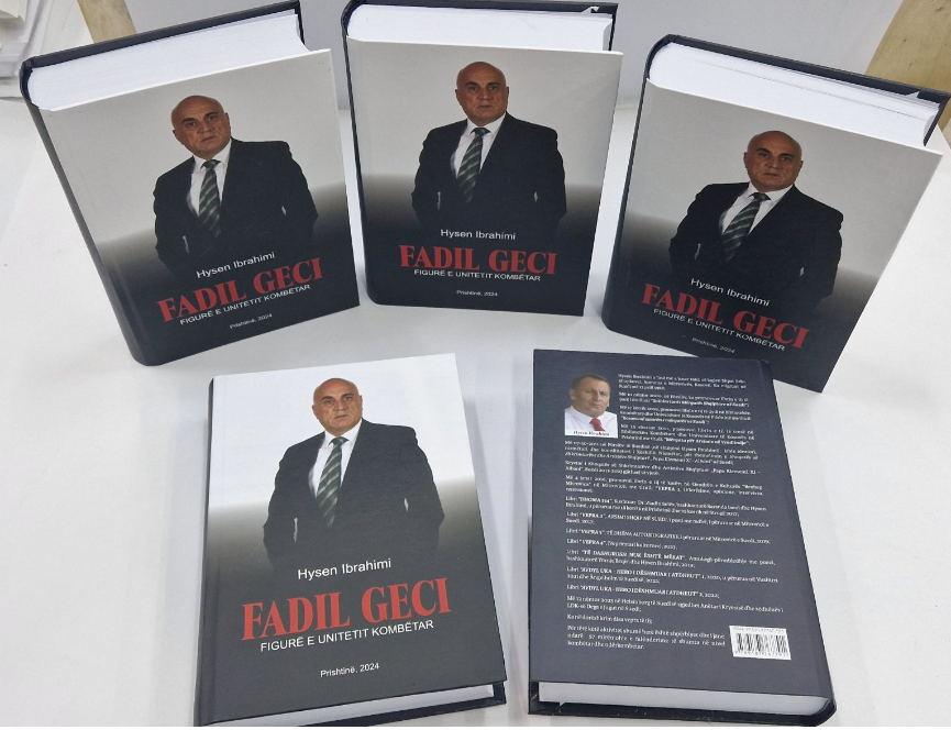 Doli nga shtypi libri i titulluar “Fadil Geci, figurë e unitetit kombëtar”
