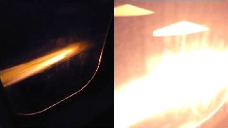Pamje të frikshme: Momenti kur motori i një aeroplani me pasagjerë “shpërtheu në flakë” në ajër, pastaj bëri ulje emergjente