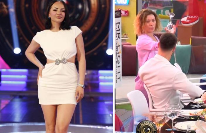  Egla Ceno përjashtohet nga “BBVIP” pasi i hodhi verë në kokë Meritonit, reagon Sara Gjordeni: Mirupafshim…
