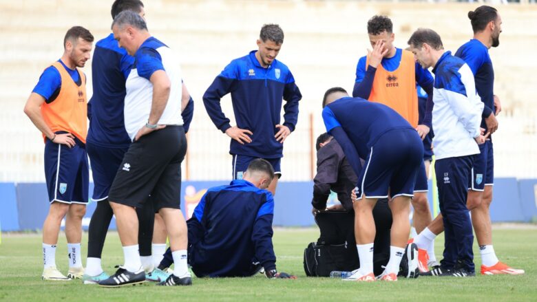Portieri i Kosovës lëndohet në stërvitje para përballjes me Norvegjinë