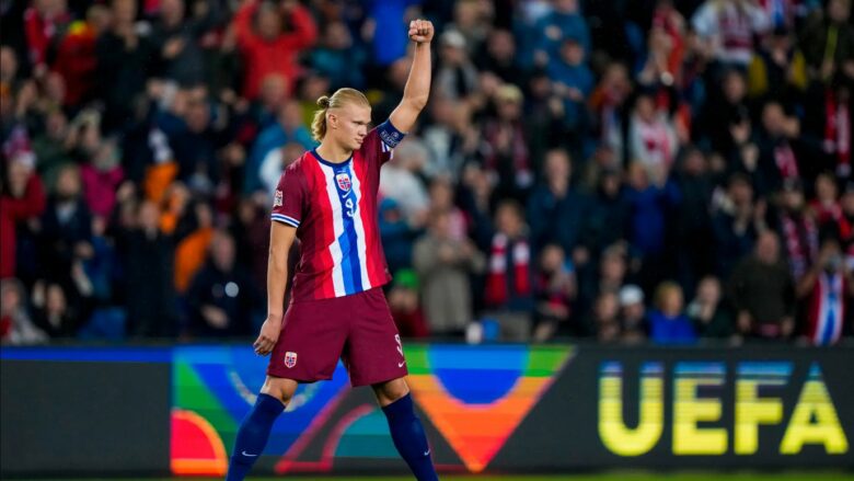 Haaland është vetëm një gol larg për tu bërë shënuesi më i mirë në historinë e Norvegjisë