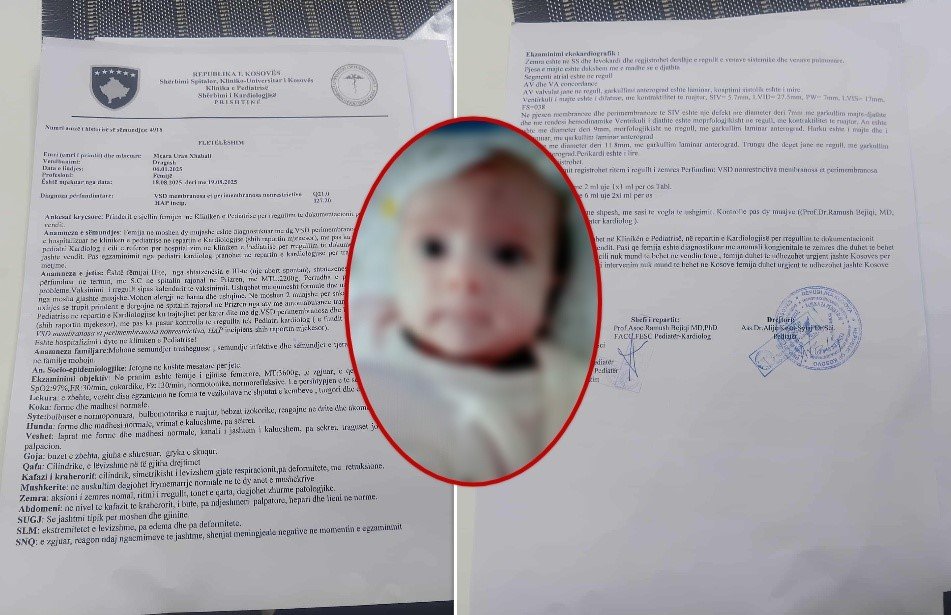 Lindi me vrimë në zemër, kërkohen ndihma për vogëlushen 7-muajshe nga Dragashi 
