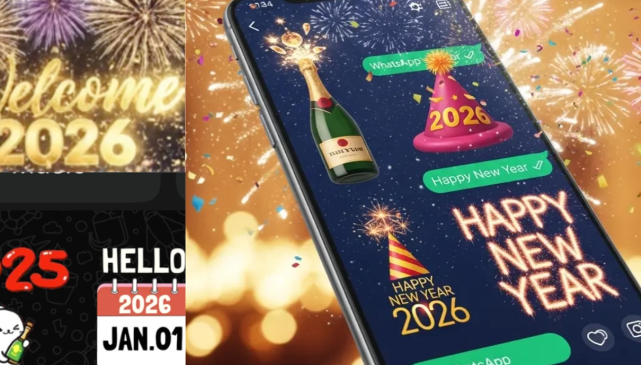 WhatsApp publikon stickera për Vitin e Ri 2026, efekte për videothirrje dhe më shumë