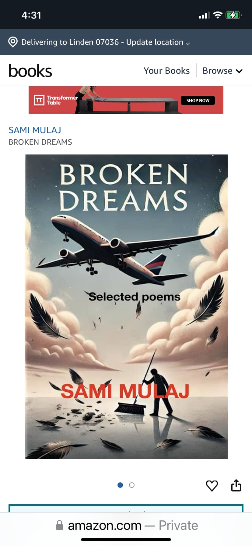 Poezia shqipe në top listën e gjigantit botëror Amazon në Amerikë