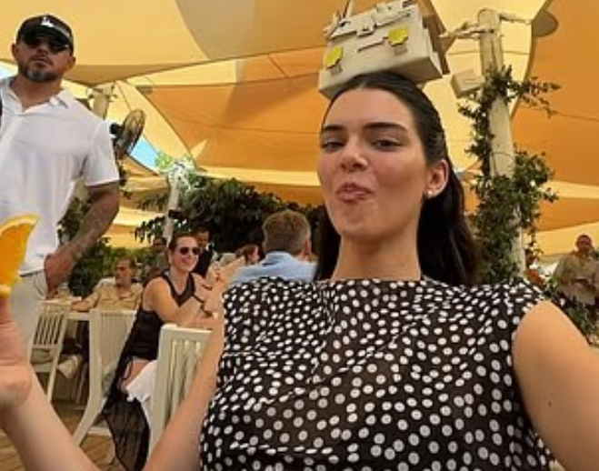 Kendall Jenner merr vëmendje teksa pozon me çantën e rrallë Hermes në kokë