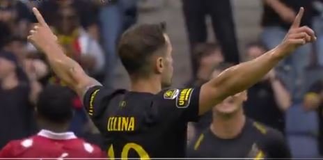 Bersant Celina shënon  me fanellën e AIK-ut   
