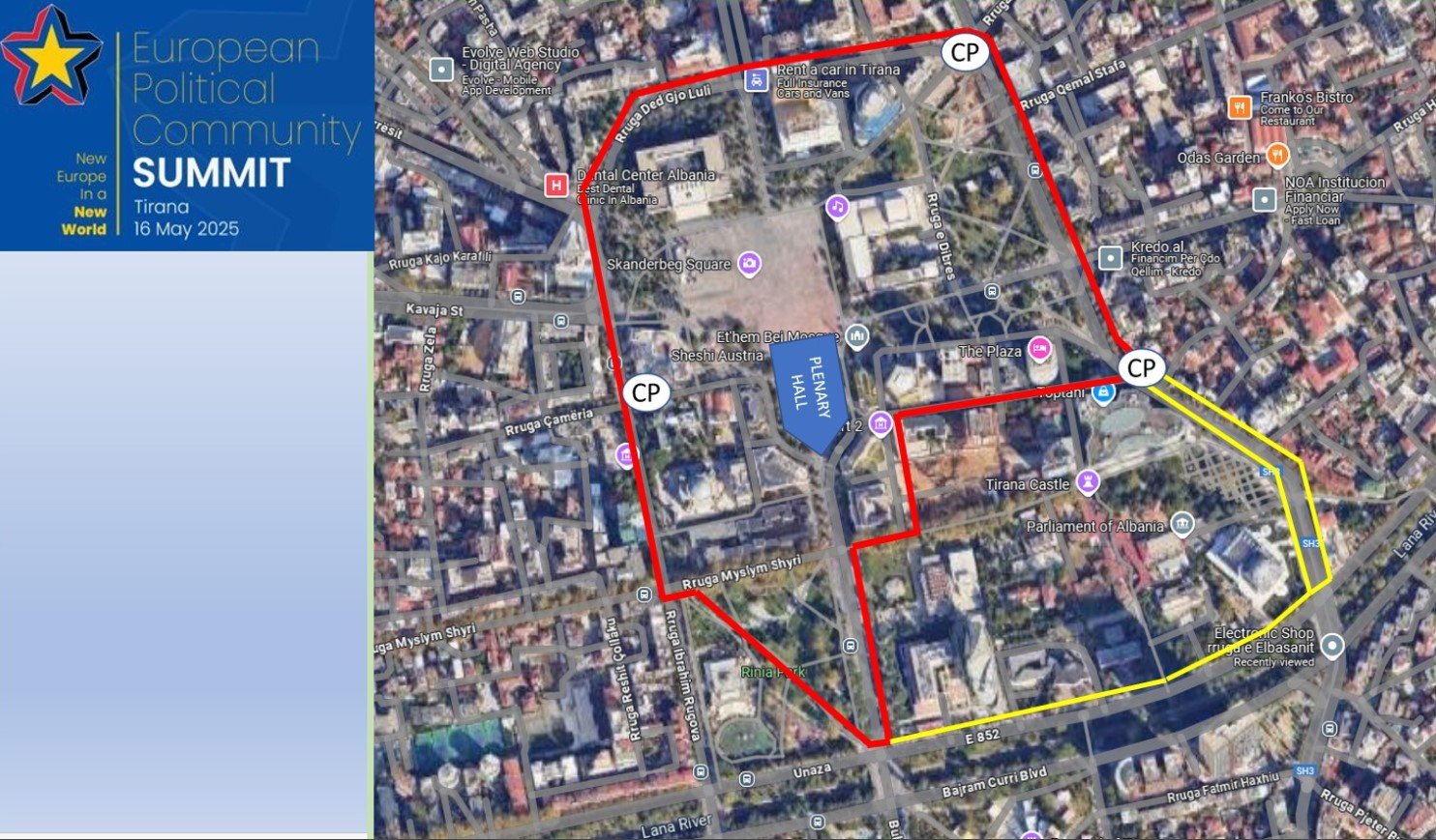 Njoftim për qytetarët, rrugët që do të bllokohen për samitin e 16 majit në Tiranë
