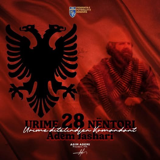 Agim Ademi: Sot bashkohemi për të festuar Ditën e Flamurit Kombëtar, ditën e krenarisë së UÇK-së, sakrificës dhe identitetit shqiptar 