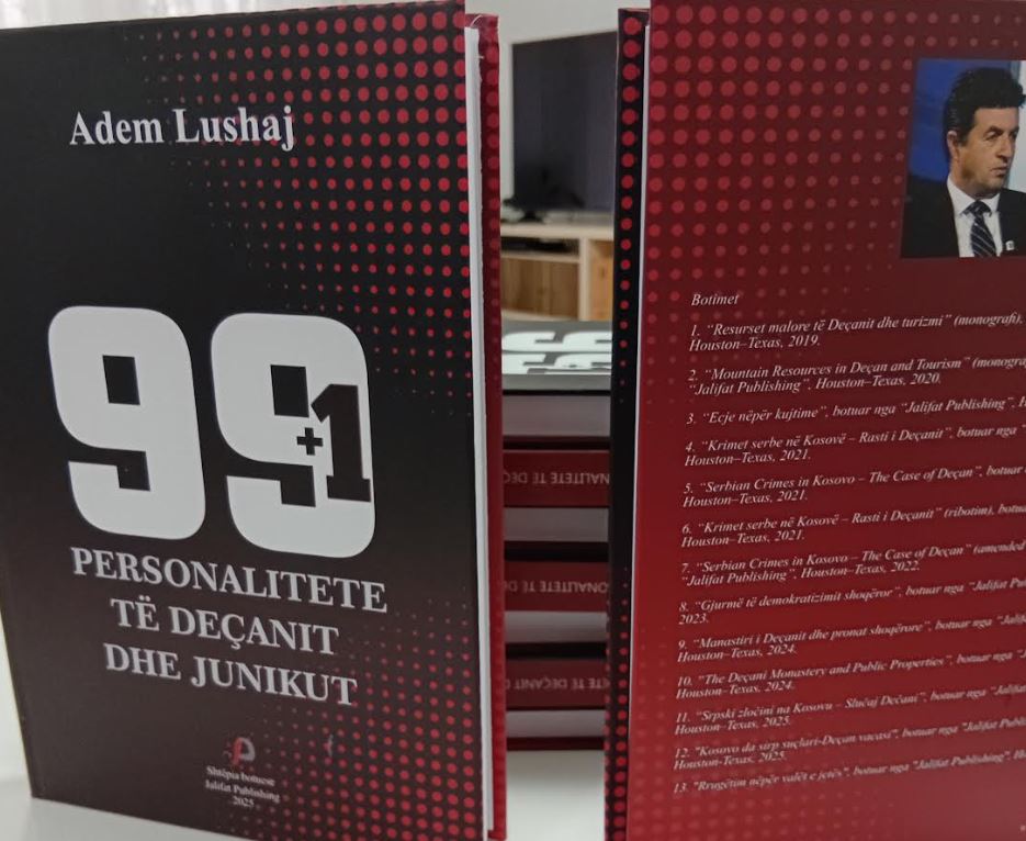 Doli nga shtypi libri i radhës “99+1 Personalitete të Deçanit dhe Junikut”, i autorit Prof. Adem Lushaj!