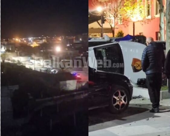 Dy efektivë të lënduar dhe makina e policisë e batuar anës rrugës, detaje nga ngjarja në Vlorë
