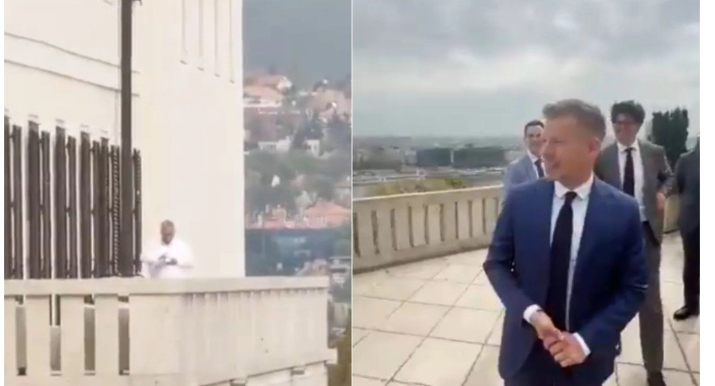 Kryeministri i ri i Hungarisë paralajmëron largimin e Presidentit, nxjerr videon e ish-rivalit Orban në ballkonin ngjitur: Çfarë mendoni se po lexon?