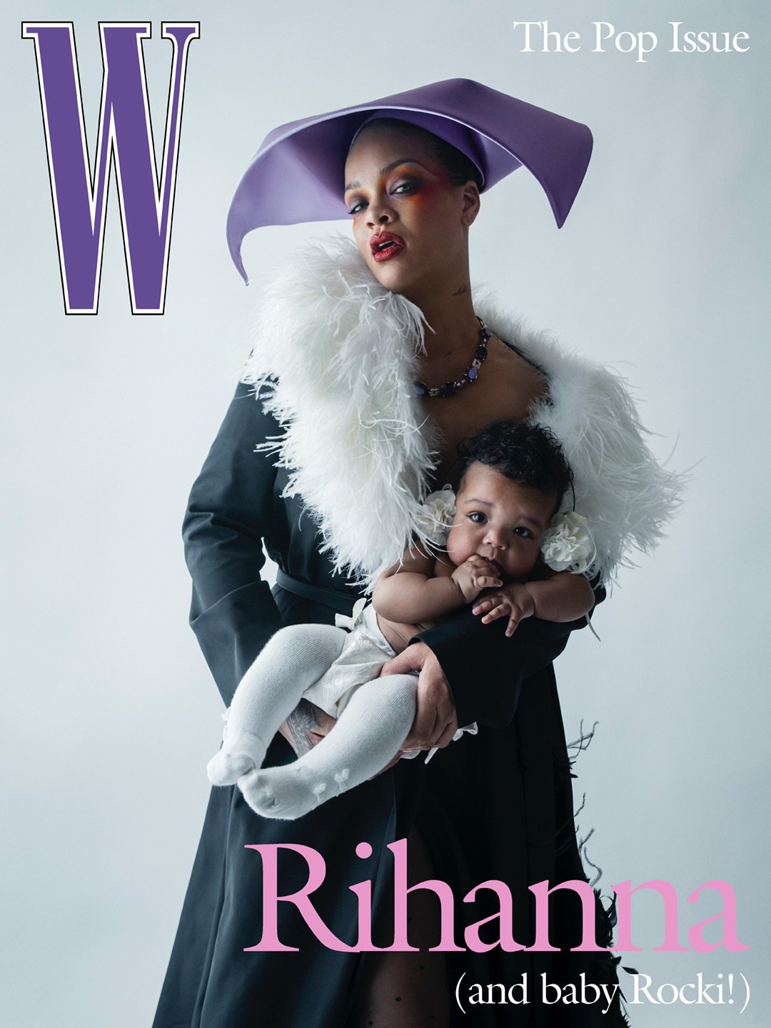 Rihanna prezanton për herë të parë vajzën e saj Rocki në një kopertinë spektakolare të W Magazine