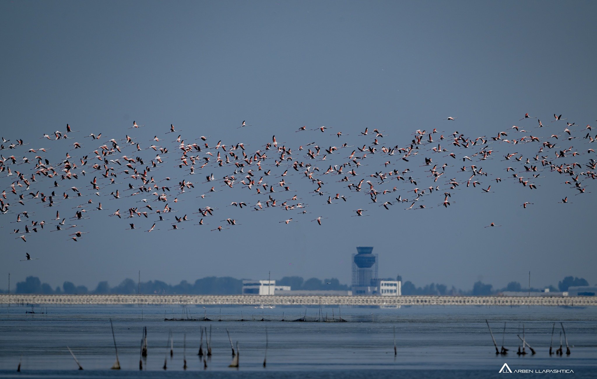 Pamje e bukur nga aeroporti i Vlor&euml;s / Foto: A. LLapashtica
