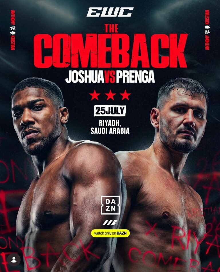 Kristian Prenga “trondit” botën e boksit: Duel historik ndaj Anthony Joshua më 25 korrik në Arabinë Saudite