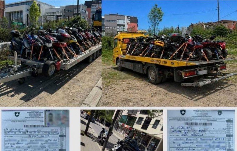 Policia shqipton 663 gjoba dhe sekuestron 50 motoçikleta në Gjakovë
