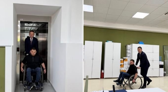 Peci: Objekti i komunës nga tani me ashensor për personat me nevoja të veçanta