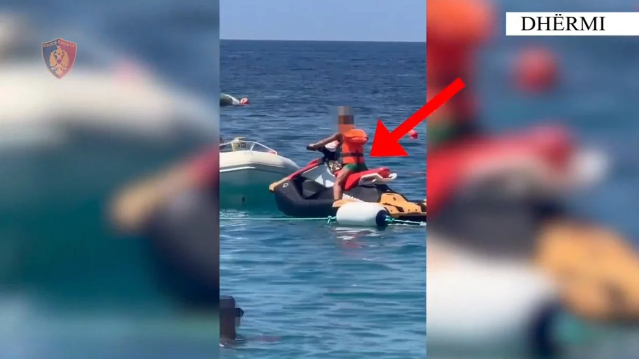 I dha me qira një ‘Jet Ski’ një 12-vjeçari, gjobitet me 10 mijë lekë të reja pronari i mjetit lundrues në Dhërmi