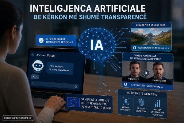 ​BE: Çdo foto, video apo tekst i krijuar me IA duhet të identifikohet