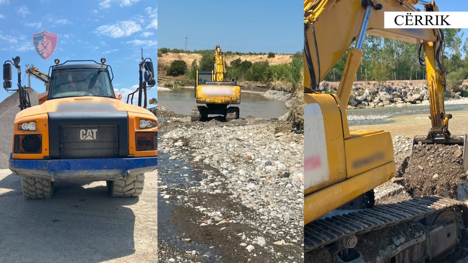 Kompania “Vëllezërit Hysa” devijoi rrjedhën e lumit Devoll dhe rrezikoi tokat bujqësore/ Arrestohen 3 persona dhe shpallet në kërkim administratori 22-vjeçar