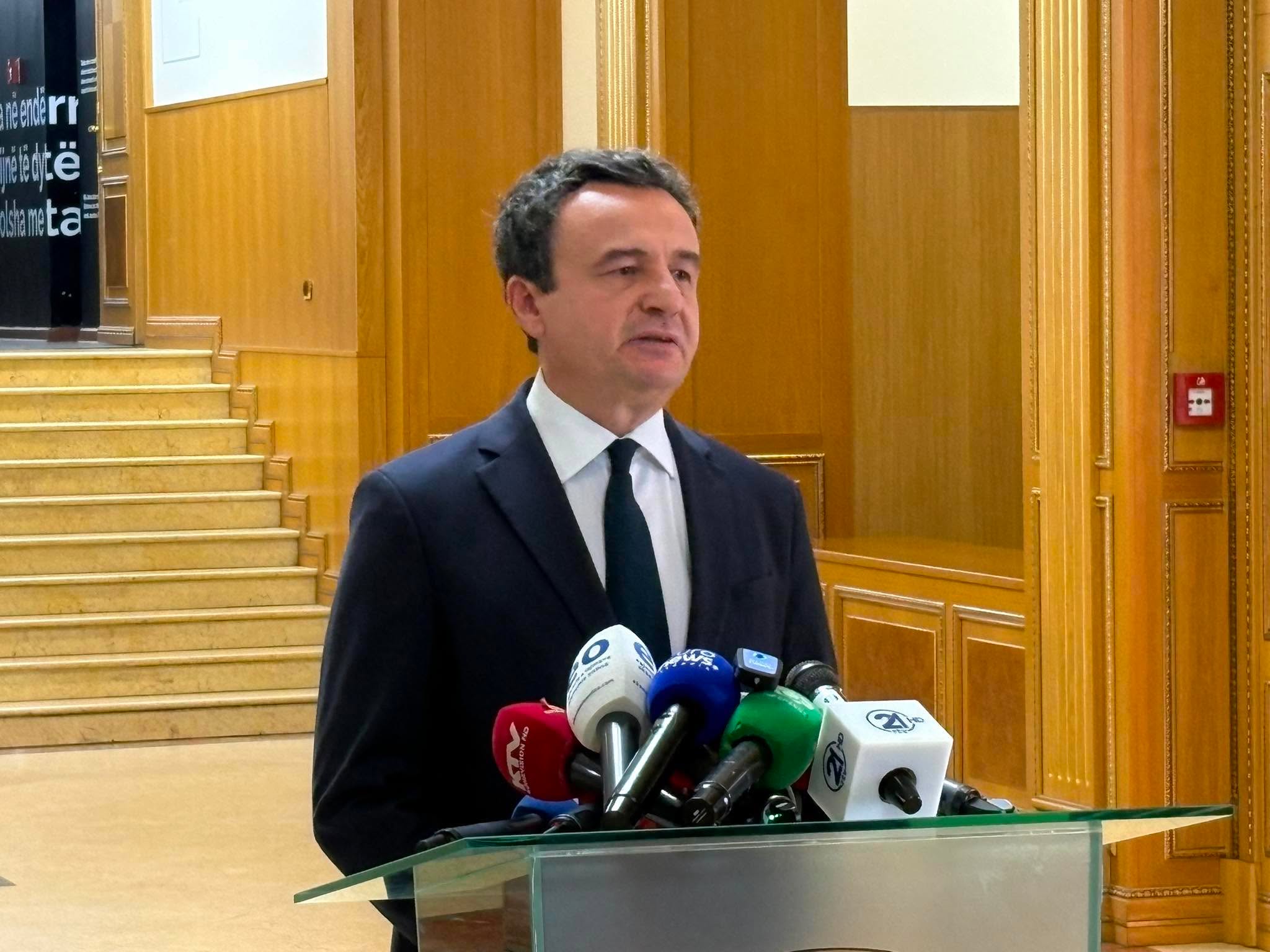 ​Kurti pas ndërprerjes së seancës konstituive: Duhet marrëveshje politike për presidentin
