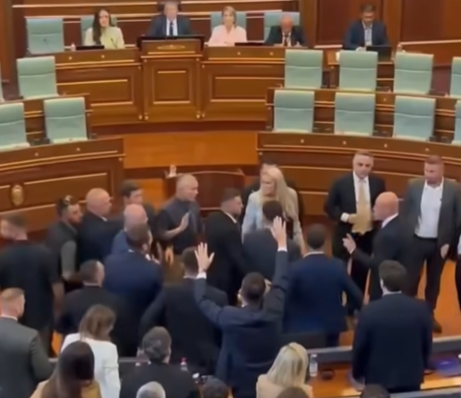 Pamjet e incidentit në Kuvend, Gjinovci për Kurtin: Sa boss osht a, as nuk livritë prej venit