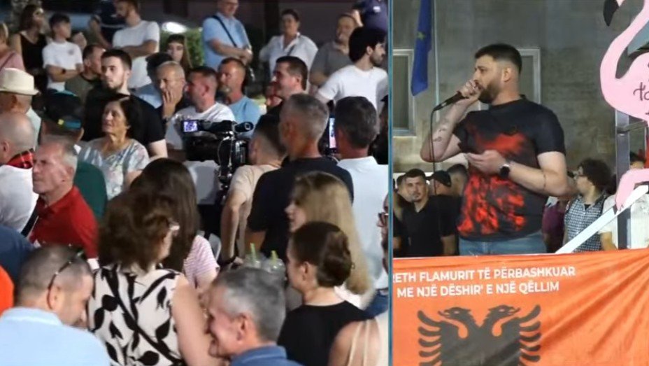 “Arrestoni Ramën dhe Ballukun” – I riu nga sheshi para Kryeministrisë: Pushteti s’është pronë, por përgjegjësi! 