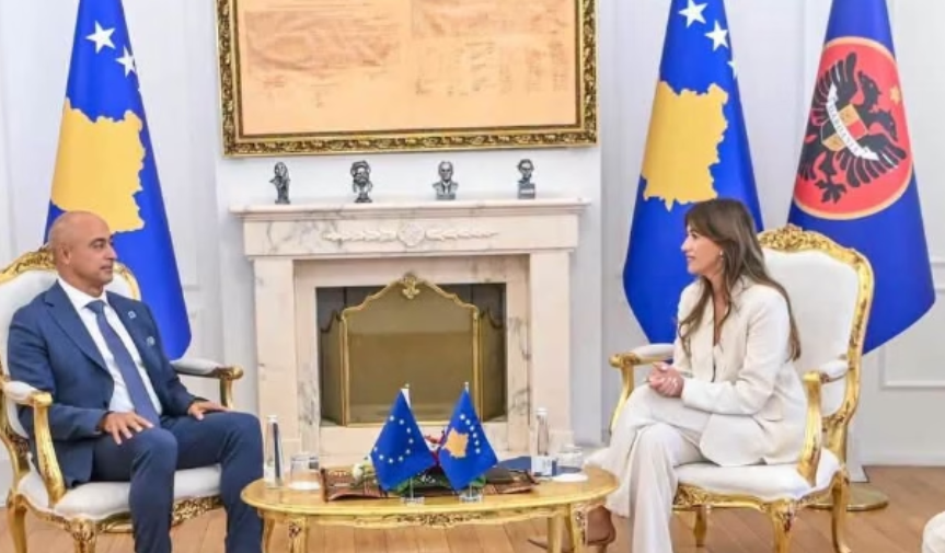 Haxhiu pret në takim shefin e ri të EULEX-it, Antero Lopes
