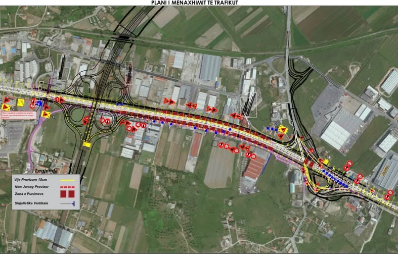 Punimet në mbikalimin e Kasharit, ARRSH njofton bllokimin e autostradës për 3 netë: Ja devijimet