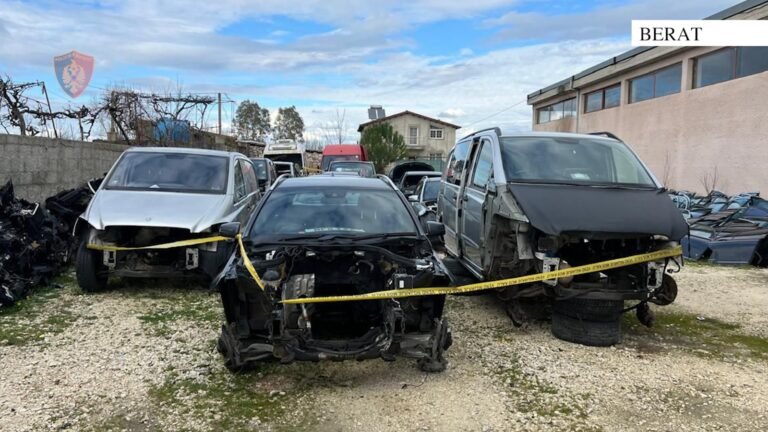 Çmontonin dhe shisnin pjesë automjetesh të kontrabanduara, kryesisht nga Britania, arrestohet njëri nga pronarët, një tjetër në kërkim