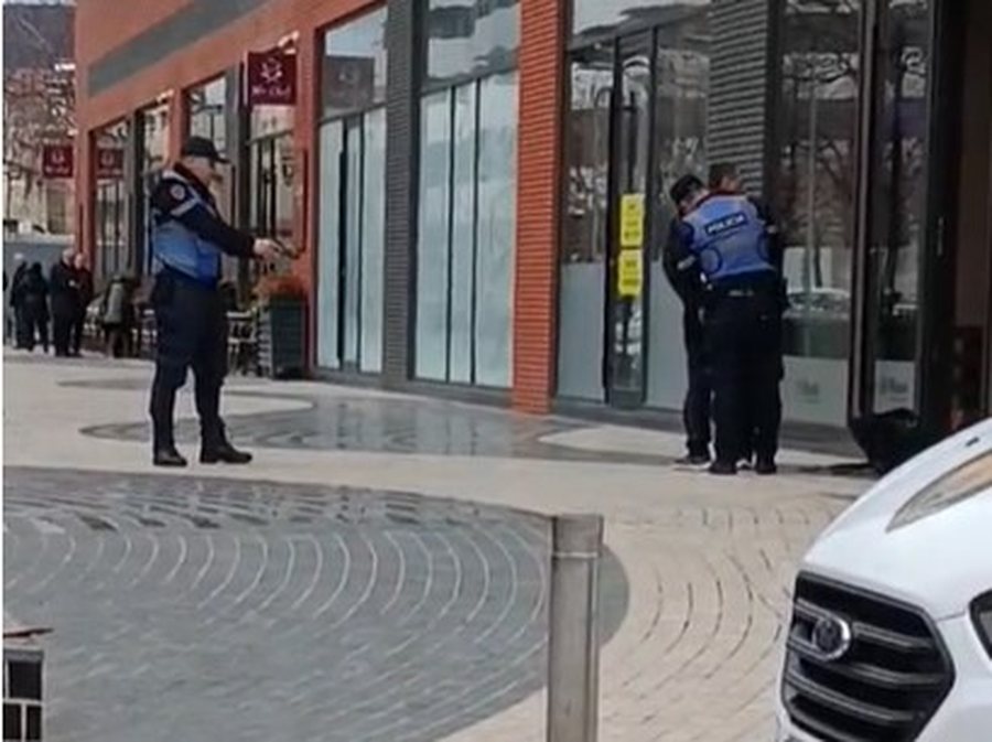 Momenti kur arrestohet autori që tentoi të grabisë me armë bankën në Tiranë
