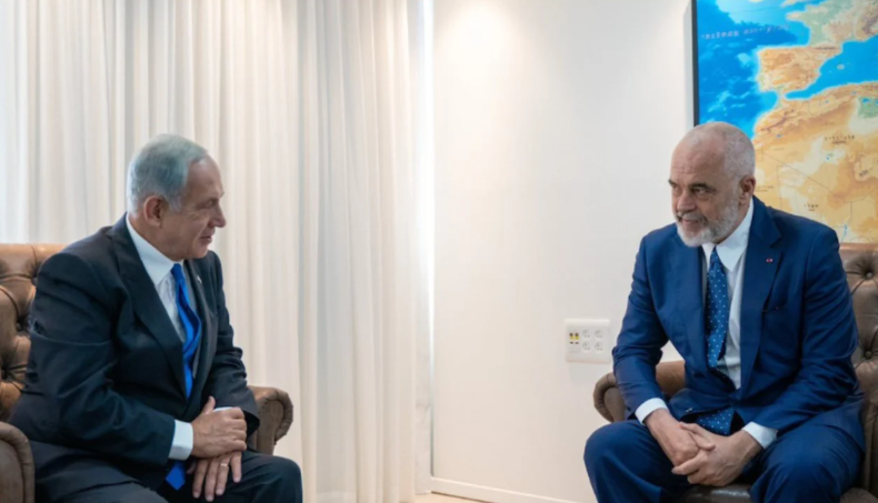 Rama takim me Netanyahun në Jerusalem, kryeministri do të mbajë një fjalim në Parlamentin izraelit