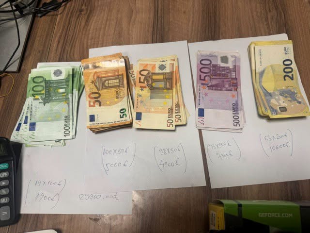 Kapen rreth 30 mijë euro të padeklaruara në Han të Elezit