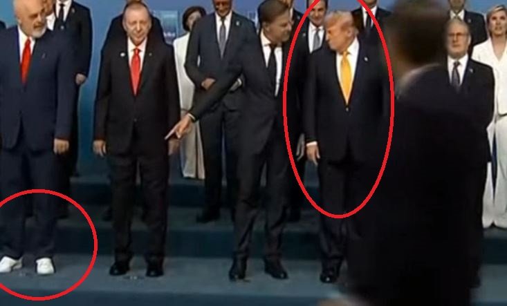 Rama bëhet objekt humori në Samitin e NATO-s, Rutte i tregon me gisht Trump atletet e bardha të kryeministrit!