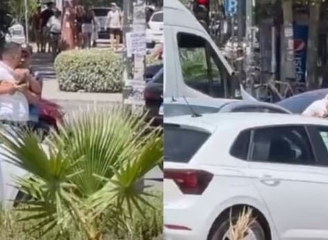 Aksident në Vlorë, shoferët ‘kacafyten’ pas përplasjes