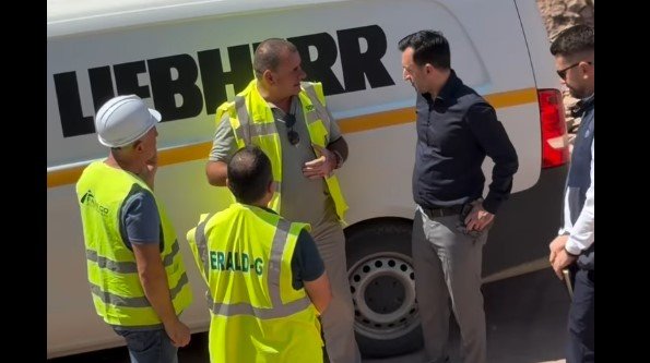 Dimal Basha inspekton ecurinë e punimeve në rrugën Kijevë-Zahaq 