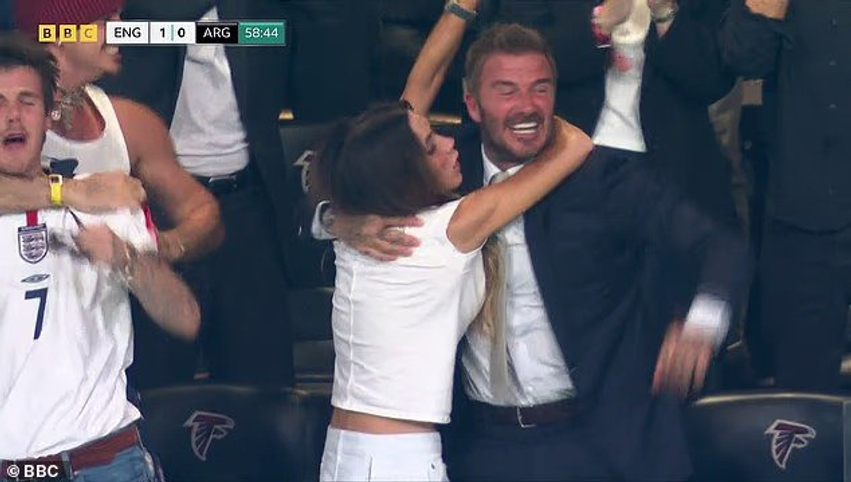 David dhe Victoria Beckham mbështesin Anglinë në gjysmëfinalen e Kupës së Botës