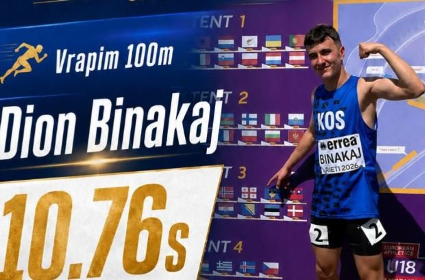 Djaloshi që premton shumë në atletikën e Kosovës