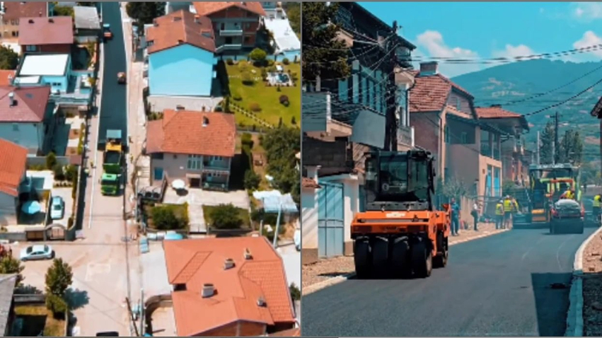 Totaj  Nis asfaltimi i rrugës  Behajdin Hallaçi  në lagjen  2 Korriku  në Prizren
