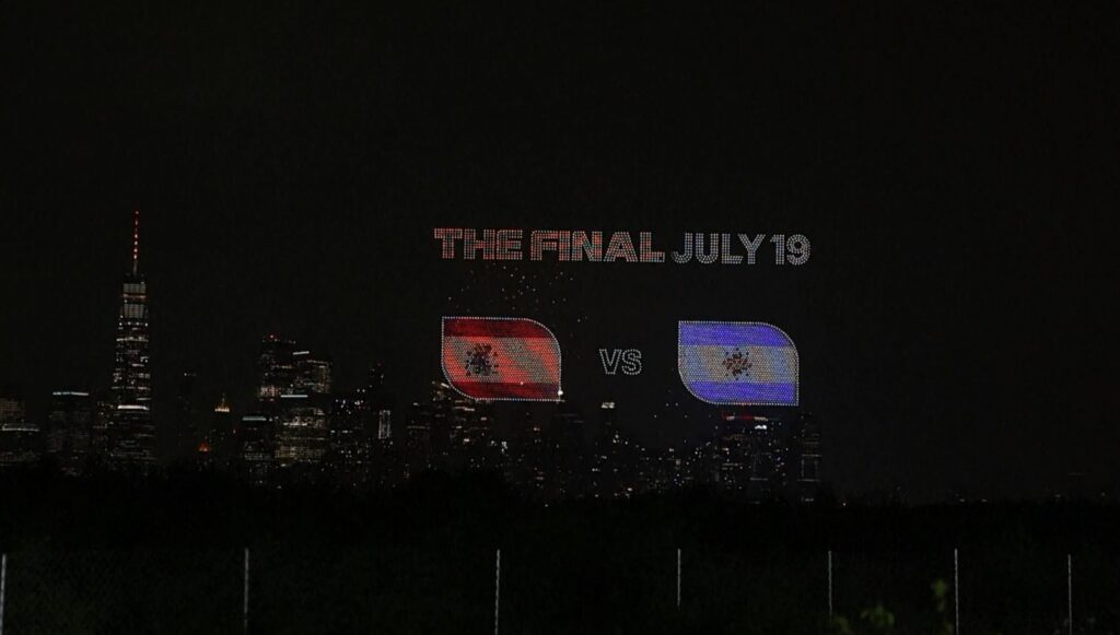 Spektakël me dronë para finales