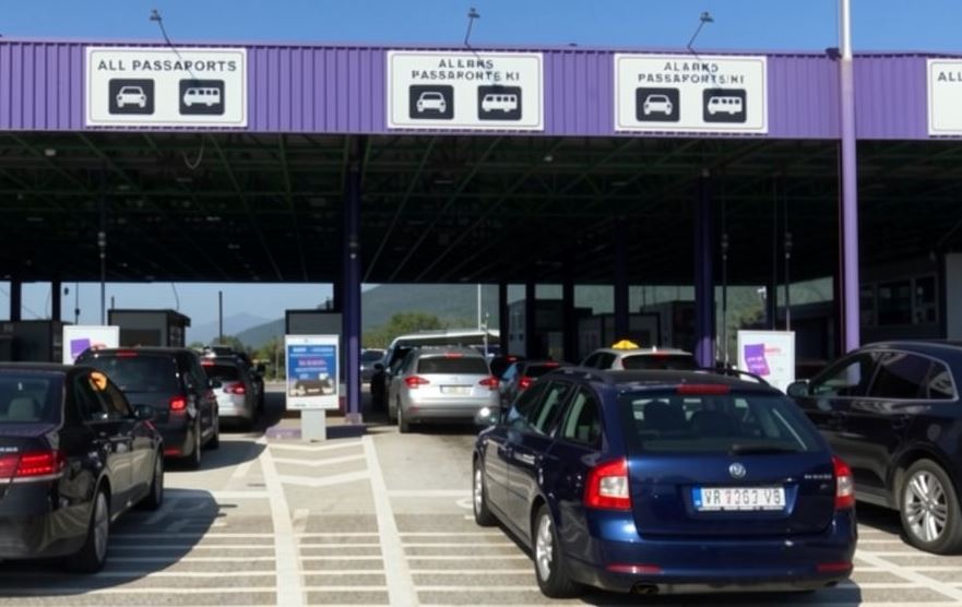 Fluks i shtuar në pikën kufitare të Morinës, mijëra qytetarë nga Kosova nisen për pushime në Shqipëri