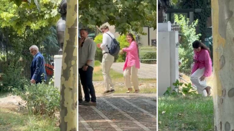 Tensione gjatë hyrjes në seancë! Protestuesit qëllojnë me vezë Vangjel Dulen: O hajdut me syze!